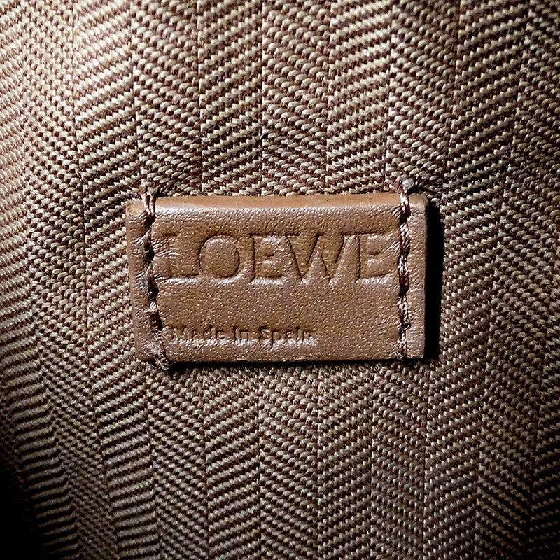 LOEWE ロエベ パズルバッグ ミニ 2wayバッグ ブラウン レザー レディース 【中古】