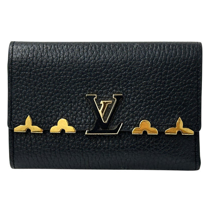 LOUIS VUITTON ルイ・ヴィトン ポルトフォイユ・カプーシーヌコンパクト 三つ折り財布 ノワール M82764 【中古】