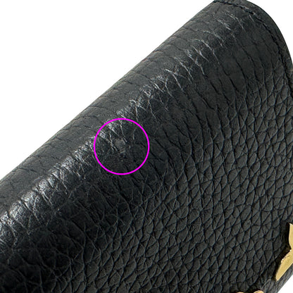 LOUIS VUITTON ルイ・ヴィトン ポルトフォイユ・カプーシーヌコンパクト 三つ折り財布 ノワール M82764 【中古】