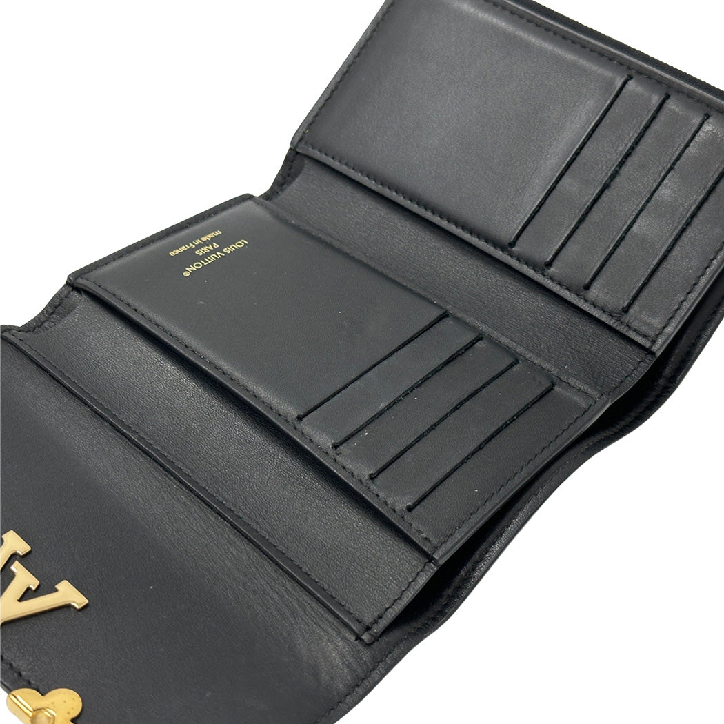 LOUIS VUITTON ルイ・ヴィトン ポルトフォイユ・カプーシーヌコンパクト 三つ折り財布 ノワール M82764 【中古】