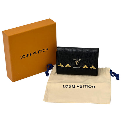 LOUIS VUITTON ルイ・ヴィトン ポルトフォイユ・カプーシーヌコンパクト 三つ折り財布 ノワール M82764 【中古】