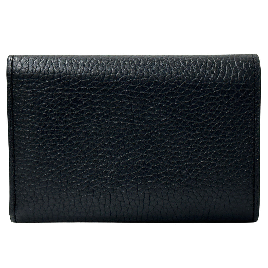 LOUIS VUITTON ルイ・ヴィトン ポルトフォイユ・カプーシーヌコンパクト 三つ折り財布 ノワール M82764 【中古】