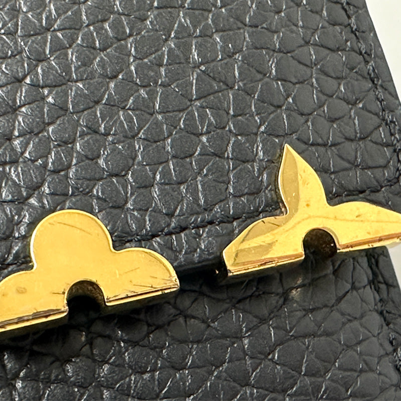 LOUIS VUITTON ルイ・ヴィトン ポルトフォイユ・カプーシーヌコンパクト 三つ折り財布 ノワール M82764 【中古】