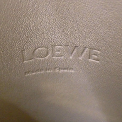 LOEWE ロエベ ダイスポケット ショルダーバッグ アナグラム ベージュ レザー レディース 【中古】