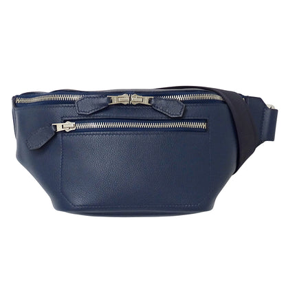 HERMES エルメス シティスライド クロス PM ボディ・ウエストバッグ ネイビー シルバー金具 エバーカラー レディース メンズ 【中古】