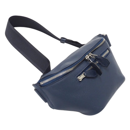 HERMES エルメス シティスライド クロス PM ボディ・ウエストバッグ ネイビー シルバー金具 エバーカラー レディース メンズ 【中古】