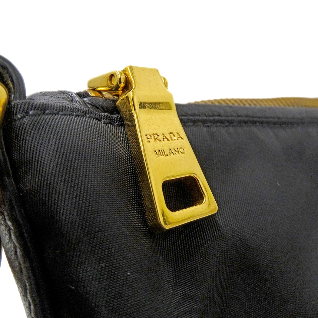 PRADA プラダ ショルダーバッグ ブラック BT0711 ナイロン レディース 【中古】