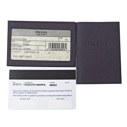 PRADA プラダ ショルダーバッグ ブラック BT0711 ナイロン レディース 【中古】