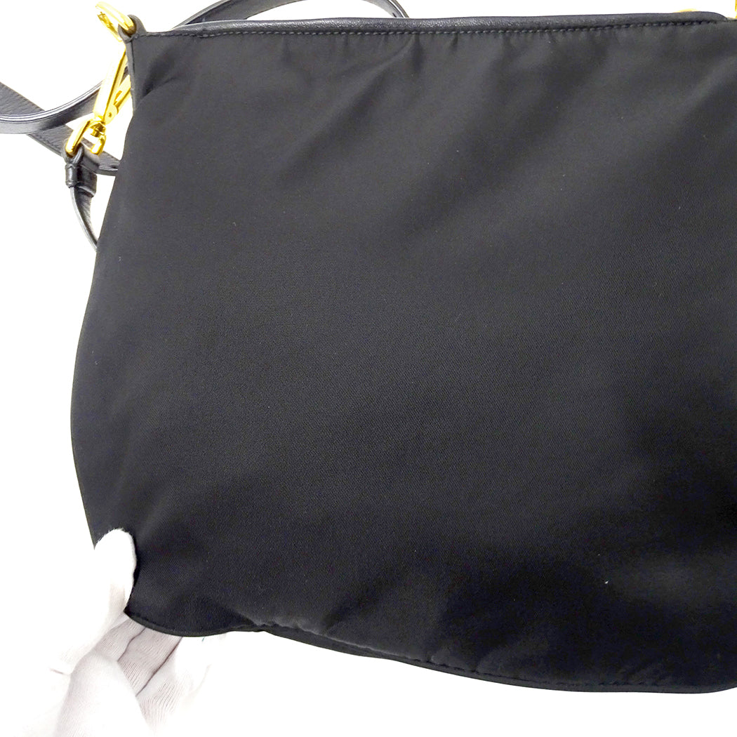 PRADA プラダ ショルダーバッグ ブラック BT0711 ナイロン レディース 【中古】