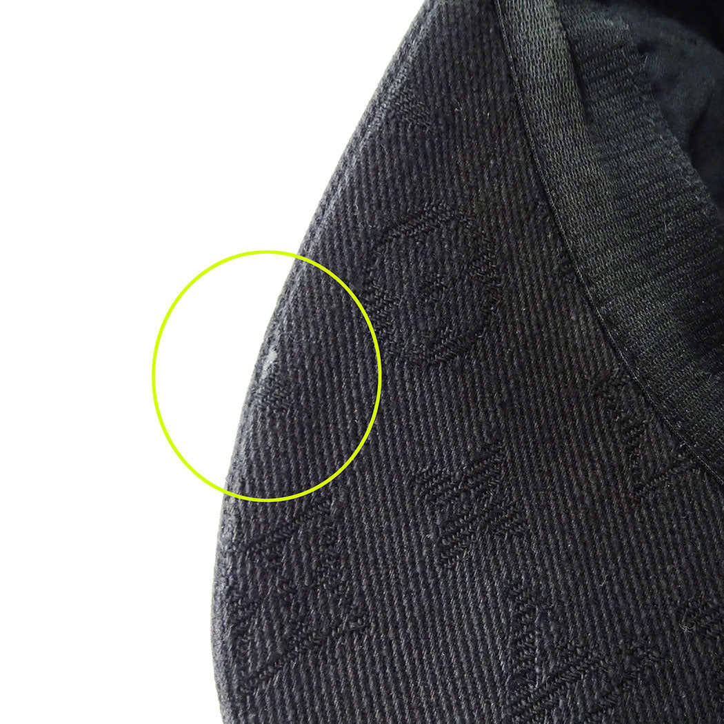 LOUIS VUITTON ルイ・ヴィトン キャスケット・モノグラム エッセンシャル キャップ ブラック M76585 コットン レディース メンズ 【中古】