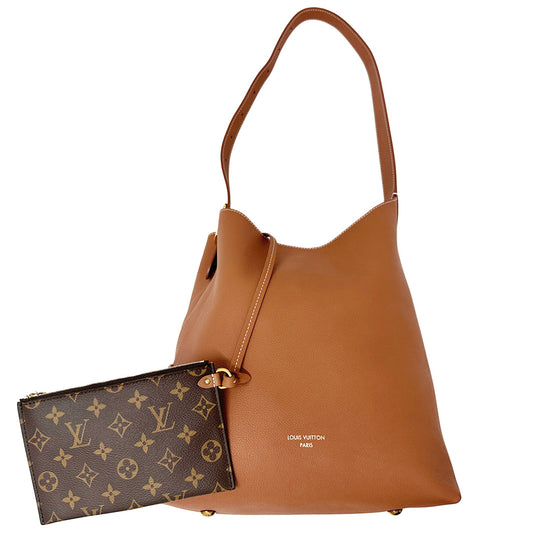 LOUIS VUITTON ルイ・ヴィトン ロウキー・ホーボーMM ショルダーバッグ コニャック ブラウン M24974 グレインカーフ レディース 【中古】