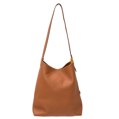 LOUIS VUITTON ルイ・ヴィトン ロウキー・ホーボーMM ショルダーバッグ コニャック ブラウン M24974 グレインカーフ レディース 【中古】