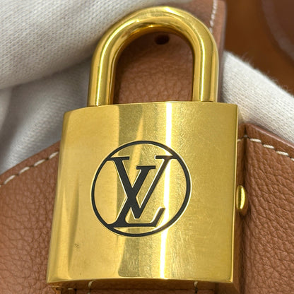 LOUIS VUITTON ルイ・ヴィトン ロウキー・ホーボーMM ショルダーバッグ コニャック ブラウン M24974 グレインカーフ レディース 【中古】