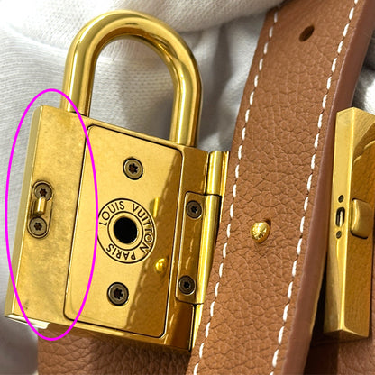 LOUIS VUITTON ルイ・ヴィトン ロウキー・ホーボーMM ショルダーバッグ コニャック ブラウン M24974 グレインカーフ レディース 【中古】