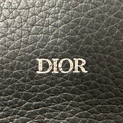 Dior ディオール 長財布 サドル ロング フラップ ブラック キャンバス レディース メンズ 【中古】
