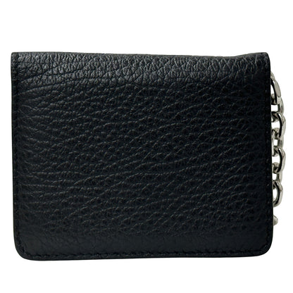 Maison Margiela メゾン マルジェラ カードケース 4ステッチ ブラック レザー レディース メンズ 【中古】
