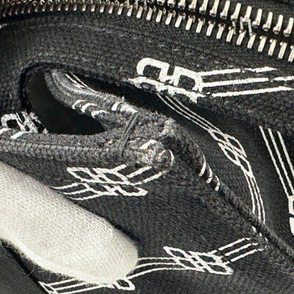 BALENCIAGA バレンシアガ トートバッグ BBモノグラム ブラック キャンバス レディース メンズ 【中古】
