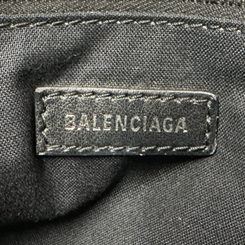 BALENCIAGA バレンシアガ トートバッグ BBモノグラム ブラック キャンバス レディース メンズ 【中古】