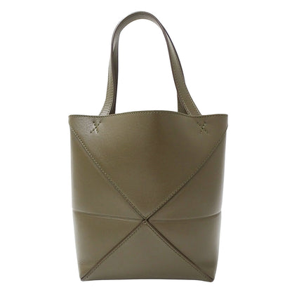 LOEWE ロエベ 2wayバッグ カーキグリーン レザー レディース 【中古】