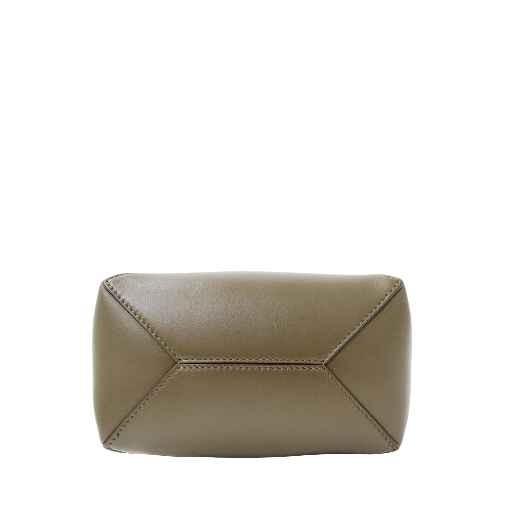 LOEWE ロエベ 2wayバッグ カーキグリーン レザー レディース 【中古】