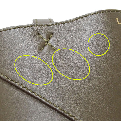 LOEWE ロエベ 2wayバッグ カーキグリーン レザー レディース 【中古】
