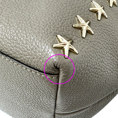 JIMMY CHOO ジミーチュウ 2wayバッグ スーパーノヴァ グレージュ レザー レディース 【中古】