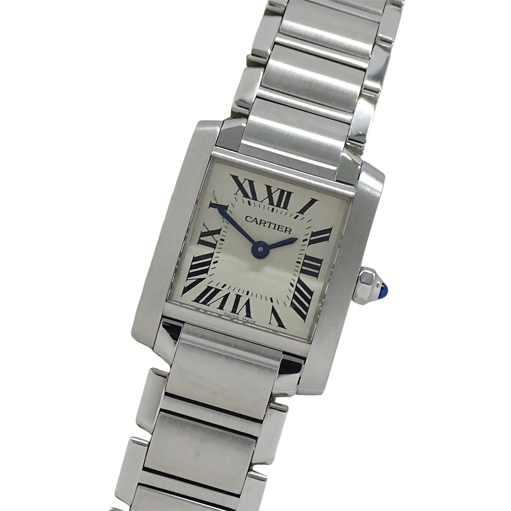 Cartier カルティエ タンクフランセーズ W51008Q3 レディース 腕時計 クオーツ QZ ステンレス 磨き済み【中古】