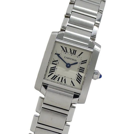Cartier カルティエ タンクフランセーズ W51008Q3 レディース 腕時計 クオーツ QZ ステンレス 磨き済み【中古】