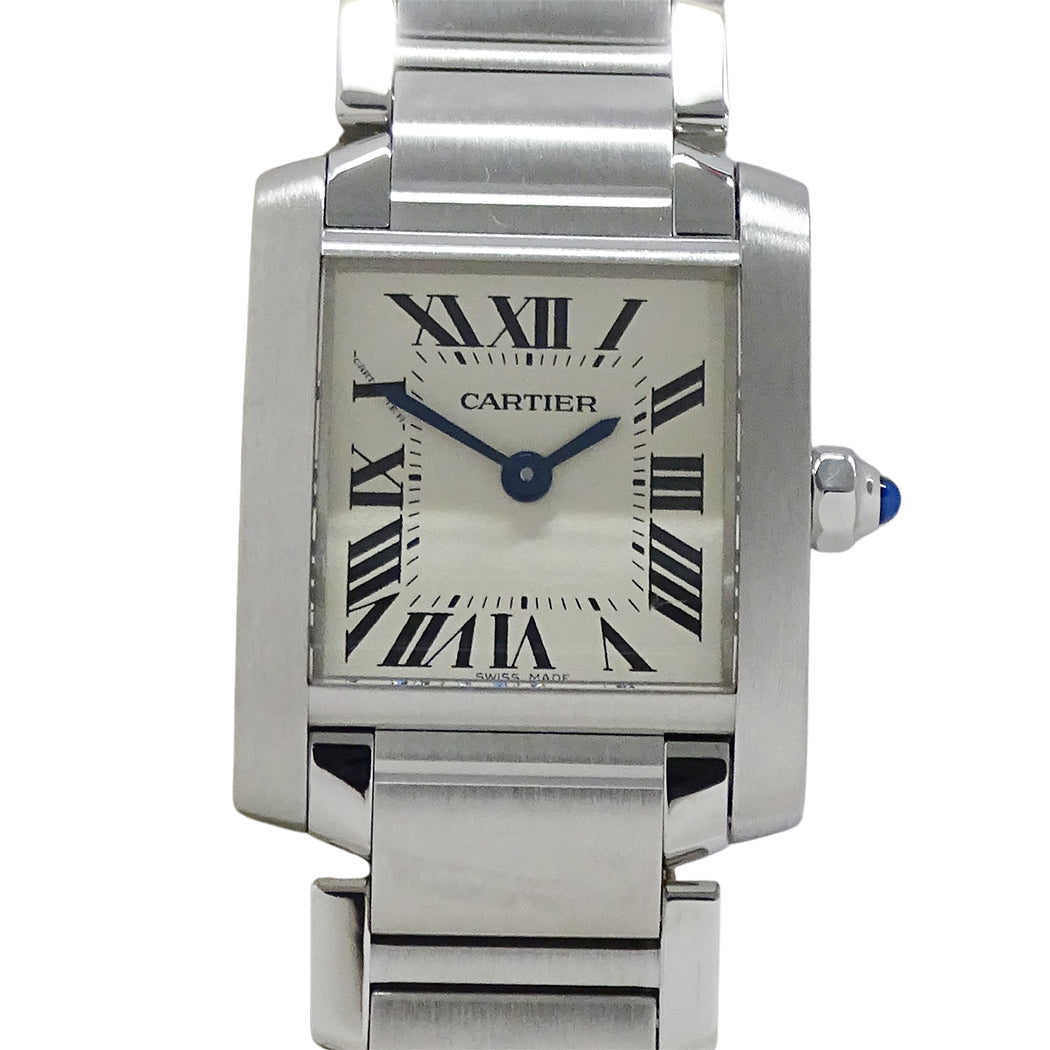 Cartier カルティエ タンクフランセーズ W51008Q3 レディース 腕時計 クオーツ QZ ステンレス 磨き済み【中古】
