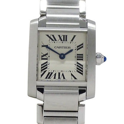 Cartier カルティエ タンクフランセーズ W51008Q3 レディース 腕時計 クオーツ QZ ステンレス 磨き済み【中古】