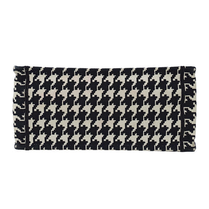 Dior ディオール ブックトート ミディアム トートバッグ ブラック ホワイト キャンバス レディース 【中古】