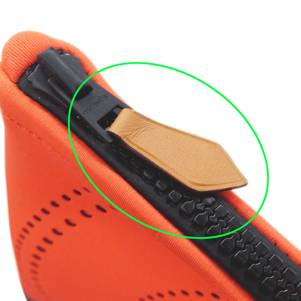 HERMES エルメス ネオバンカノエ PM ポーチ オレンジ レッド系 レディース 【中古】