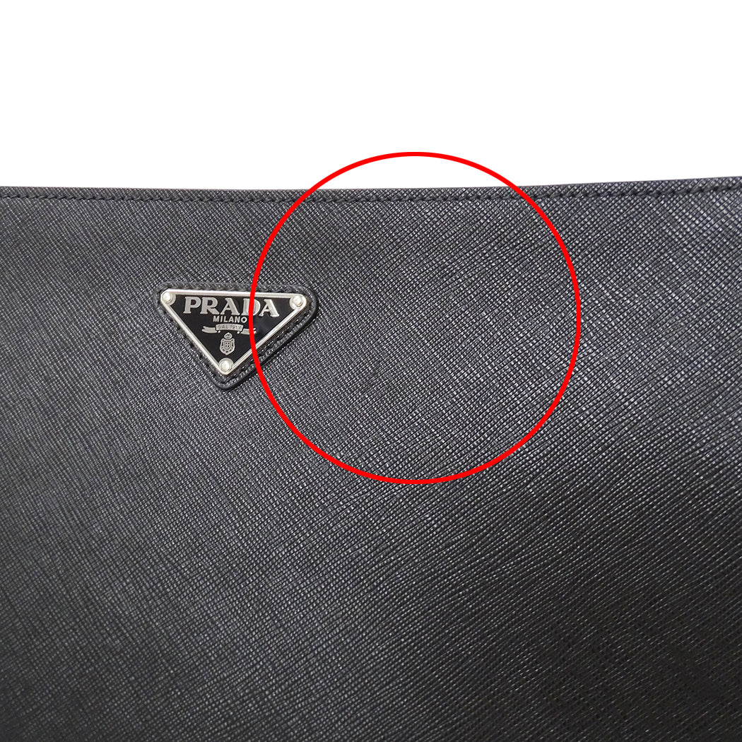 PRADA プラダ クラッチ・セカンドバッグ ブラック 2VN003 レディース メンズ 【中古】