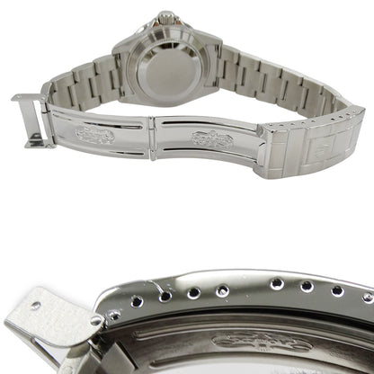 ROLEX ロレックス サブマリーナ デイト 16610LV M番メンズ 腕時計 自動巻き AT ステンレス グリーン 磨き済み【中古】