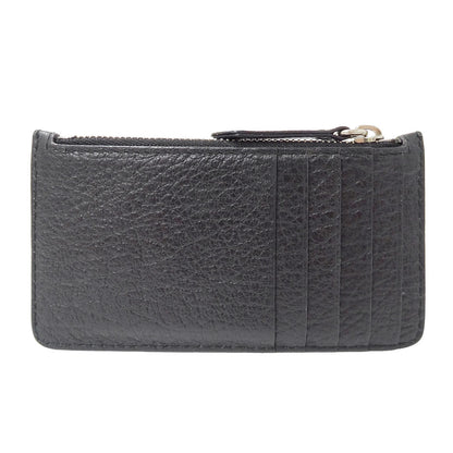 Maison Margiela メゾン マルジェラ コインケース 4ステッチ ブラック レザー レディース メンズ 【中古】