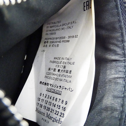 Maison Margiela メゾン マルジェラ コインケース 4ステッチ ブラック レザー レディース メンズ 【中古】