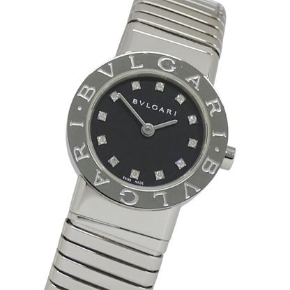 BVLGARI ブルガリ ブルガリブルガリ トゥボガス BB232TS レディース 腕時計 クオーツ QZ SS ダイヤモンド 磨き済み【中古】
