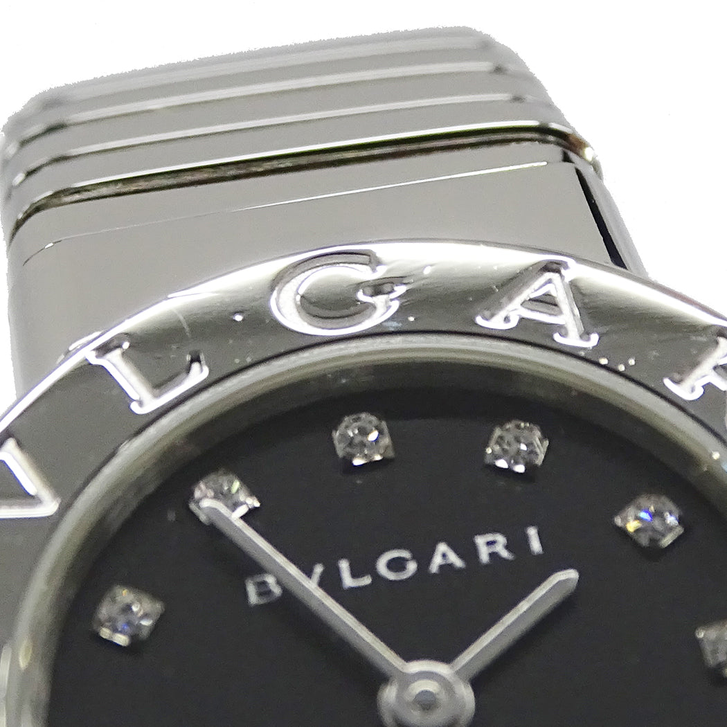 BVLGARI ブルガリ ブルガリブルガリ トゥボガス BB232TS レディース 腕時計 クオーツ QZ SS ダイヤモンド 磨き済み【中古】