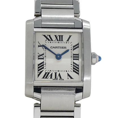 Cartier カルティエ タンクフランセーズ SM W51008Q3 レディース 腕時計 クオーツ QZ ステンレス 磨き済み 【中古】