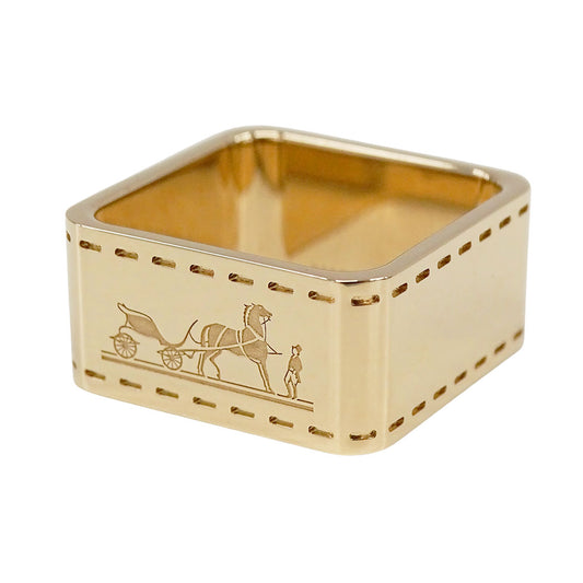 HERMES エルメス ボルデュック スカーフリング ゴールド レディース 【中古】
