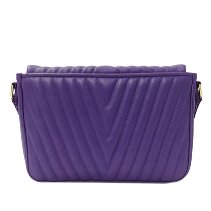 Valentino Garavani ヴァレンティノ・ガラヴァーニ ショルダーバッグ パープル 紫色 レザー レディース 【中古】