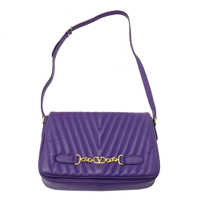 Valentino Garavani ヴァレンティノ・ガラヴァーニ ショルダーバッグ パープル 紫色 レザー レディース 【中古】