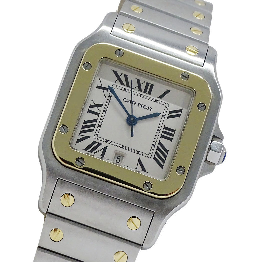 Cartier カルティエ サントスガルベ LM W20011C4 メンズ 腕時計 クオーツ QZ SS YG 磨き済み【中古】
