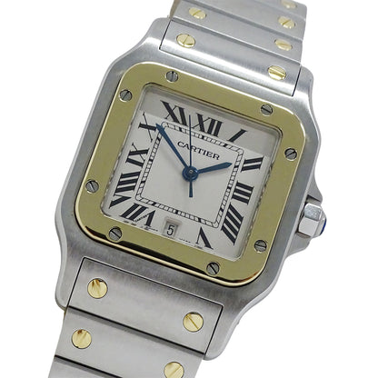 Cartier カルティエ サントスガルベ LM W20011C4 メンズ 腕時計 クオーツ QZ SS YG 磨き済み【中古】