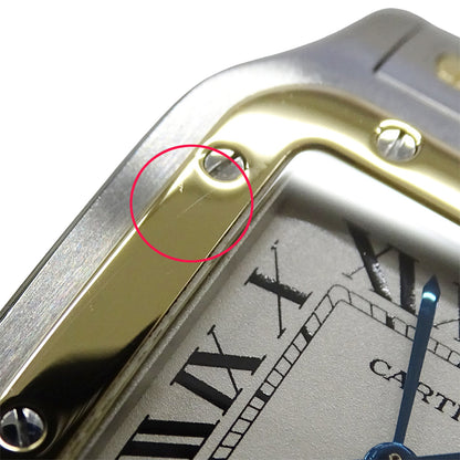 Cartier カルティエ サントスガルベ LM W20011C4 メンズ 腕時計 クオーツ QZ SS YG 磨き済み【中古】