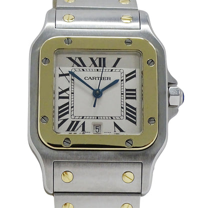 Cartier カルティエ サントスガルベ LM W20011C4 メンズ 腕時計 クオーツ QZ SS YG 磨き済み【中古】
