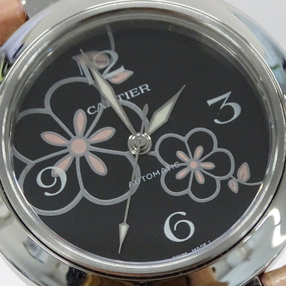 Cartier カルティエ パシャC ウィンターフラワー Ｗ3109699 レディース 腕時計 自動巻き SS レザー 磨き済み【中古】