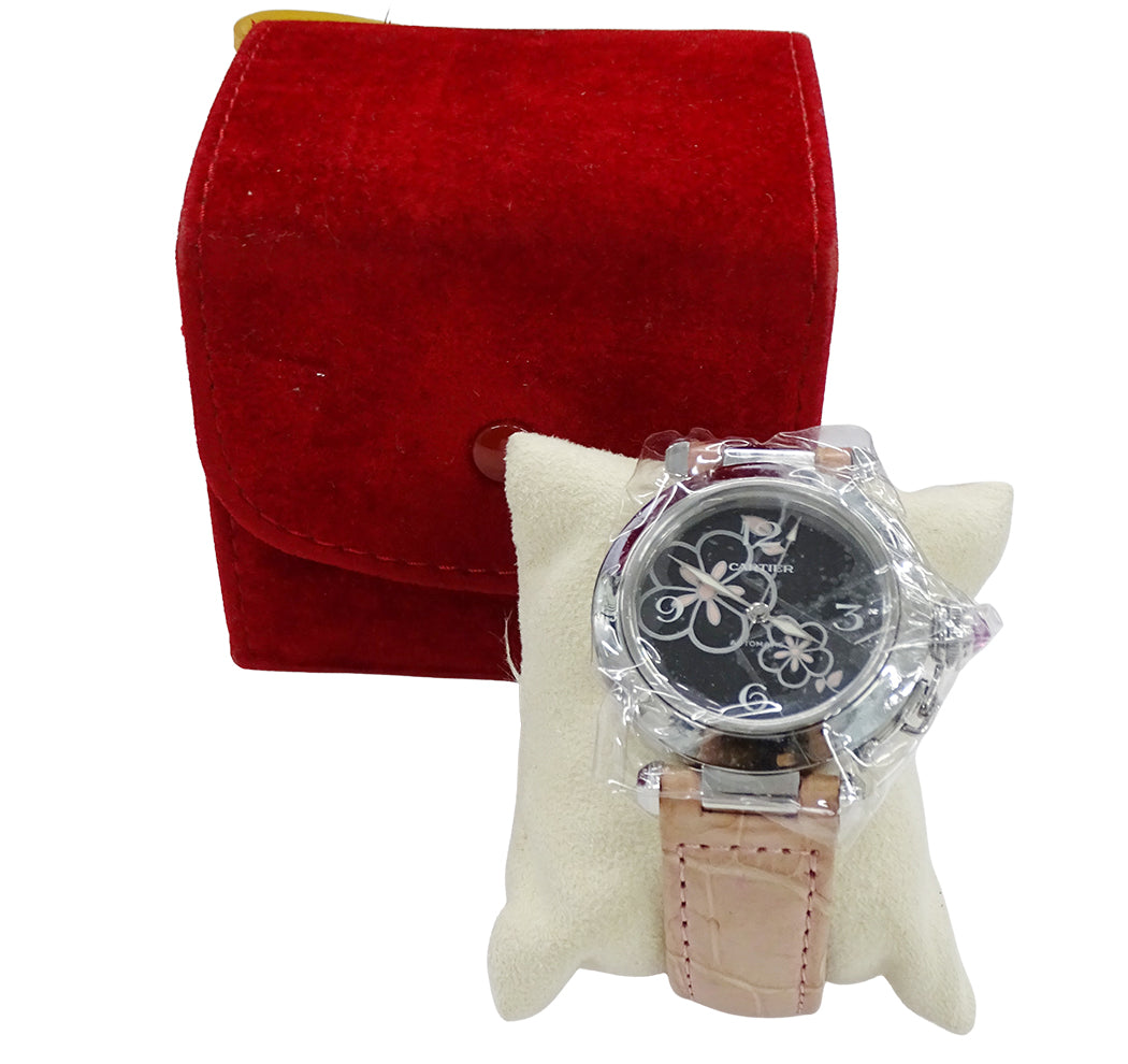 Cartier カルティエ パシャC ウィンターフラワー Ｗ3109699 レディース 腕時計 自動巻き SS レザー 磨き済み【中古】