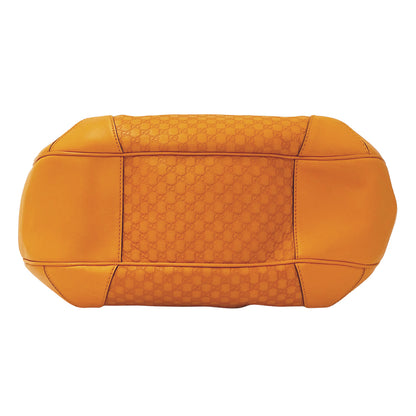 GUCCI グッチ ショルダーバッグ マイクログッチシマ オレンジ 309618 レザー レディース 【中古】