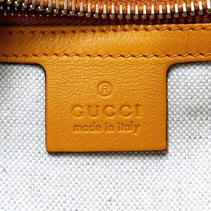GUCCI グッチ ショルダーバッグ マイクログッチシマ オレンジ 309618 レザー レディース 【中古】